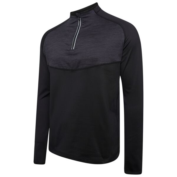 JUNIOR 1/4 ZIP DUAL PERFORMANCE TOP BLACK Thumbnail