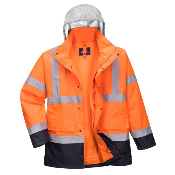 Hi-Vis 4-in-1 Contrast Traffic Jacket  Thumbnail