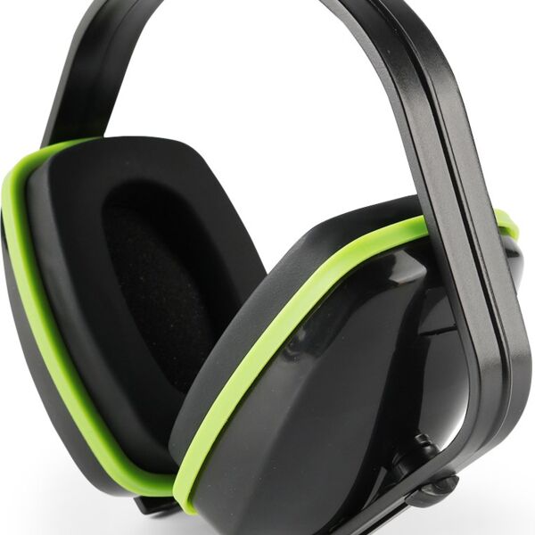EP103X - 20.5 SNR Economy Metal-Free Black/Green Ear Defenders (Pack of 20) Thumbnail